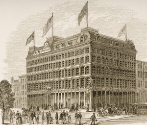 フィラデルフィアの公共元帳の建物、1870年頃